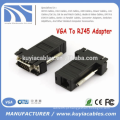 Alta qualidade VGA PARA RJ45 CAT5 CAT6 Adaptador Lan cabo Extensor Conector